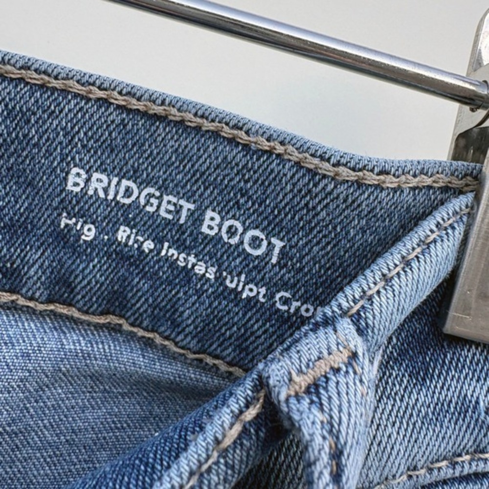 DL1961 Bridget Boot High Rise Instasculpt Crop Jeans Blue DL Vintage Two Tone 31 - Picture 9 of 16